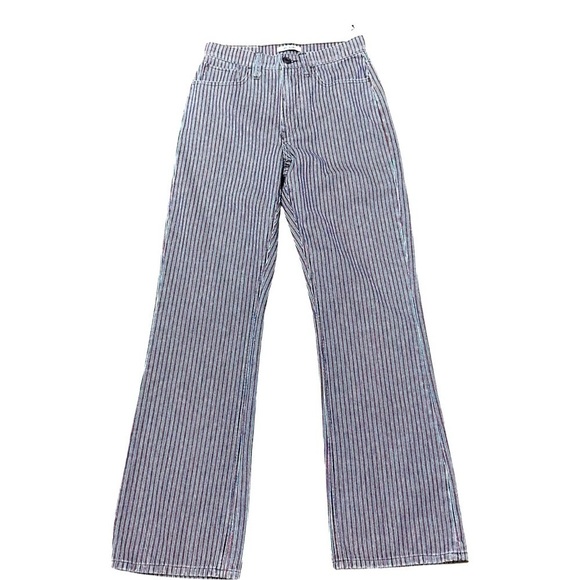 Re/done nwt striped navy red jeans NEW s/26